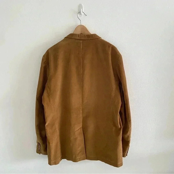 J.Crew Brown Corduroy Blazer Jacket Mens Size L Fall Winter Style - Picture 8 of 8